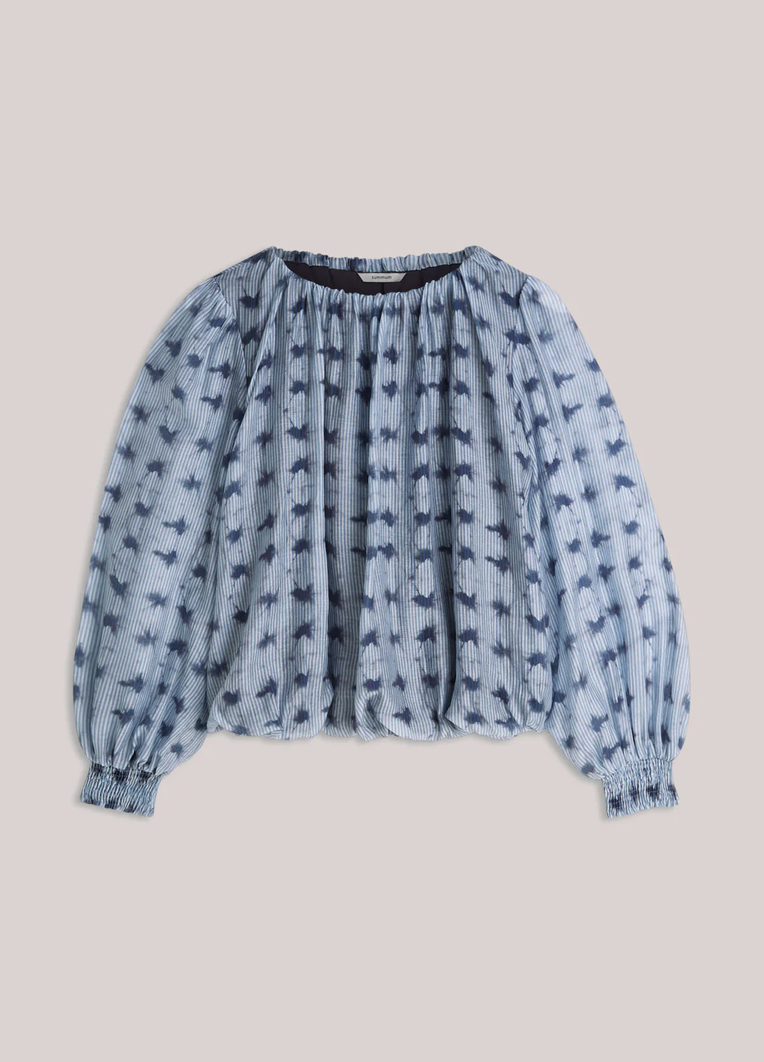Top Tie Dye Stripe - Soft Blue - Bluser - Helt Dilla AS