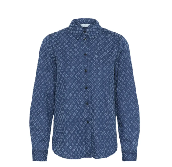 Sarafia Skjorte - Ditressed Blue Denim - Skjorter - Helt Dilla AS