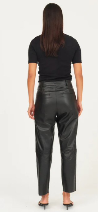 Ali Kylie Leather pant - black