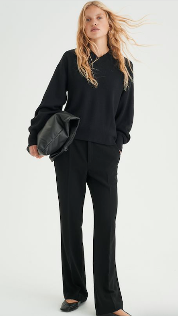 Veta Adian Bootcut pant - Black - Bukser - Helt Dilla AS