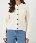 Johi Wool Knit Cardigan - Off-White - Cardigans - Helt Dilla AS