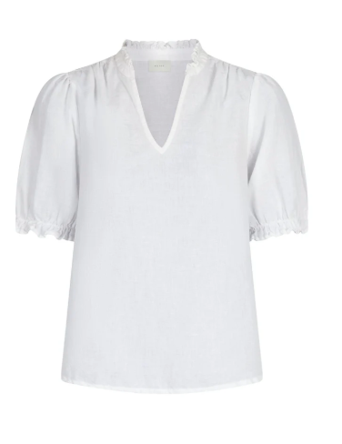 Odesa Linen Blouse - White - Bluser - Helt Dilla AS