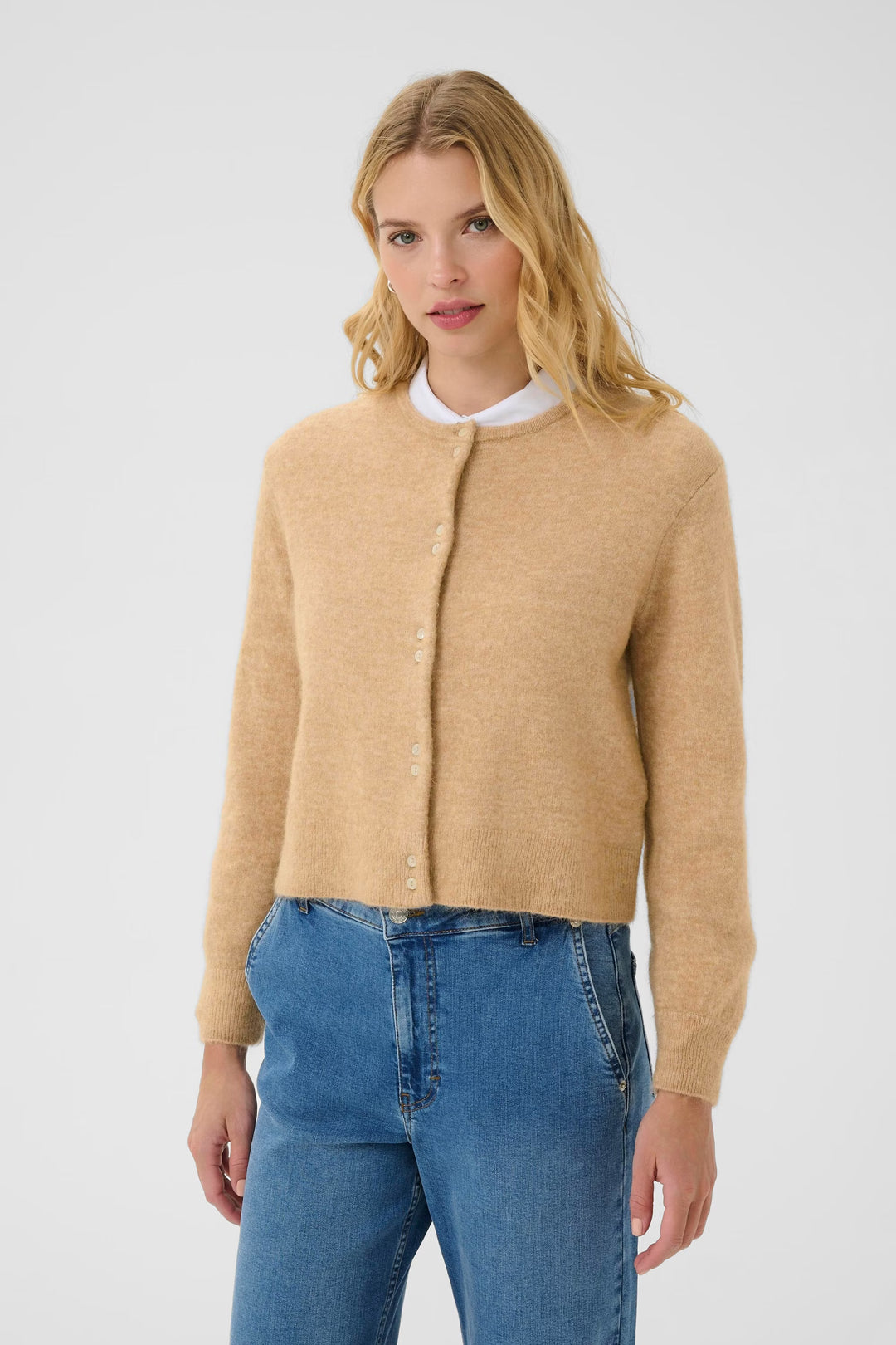 Ninell cardigan - Tiger´s eye melange - Cardigans - Helt Dilla AS