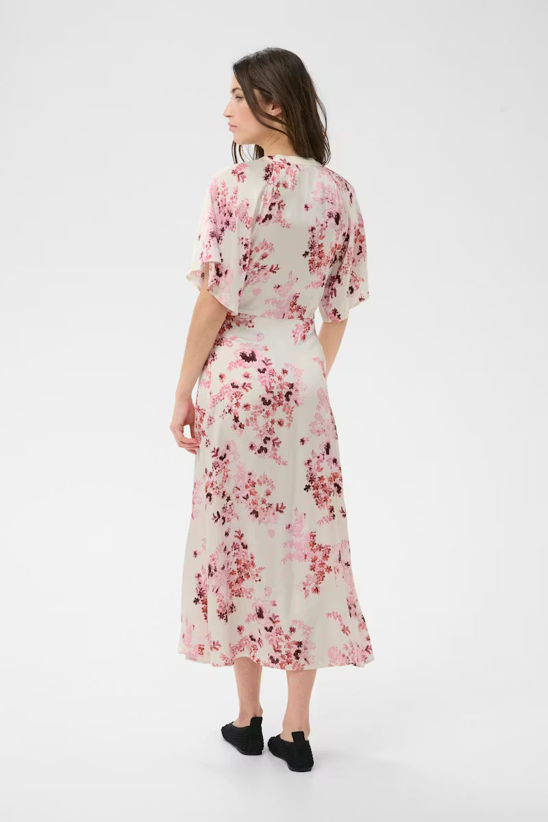 Alaja Dress - Pink Shadow Flower Print - Kjoler - Helt Dilla AS