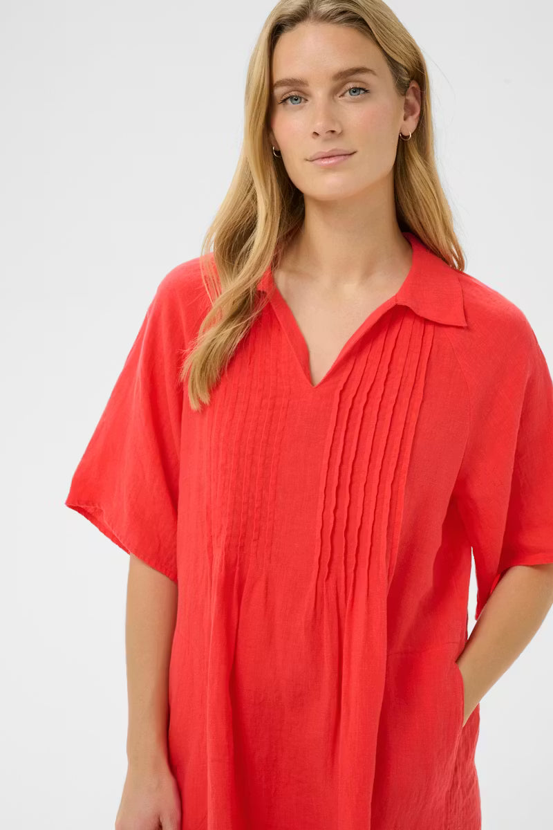 Ayla Dress - Poppy Red - Kjoler - Helt Dilla AS