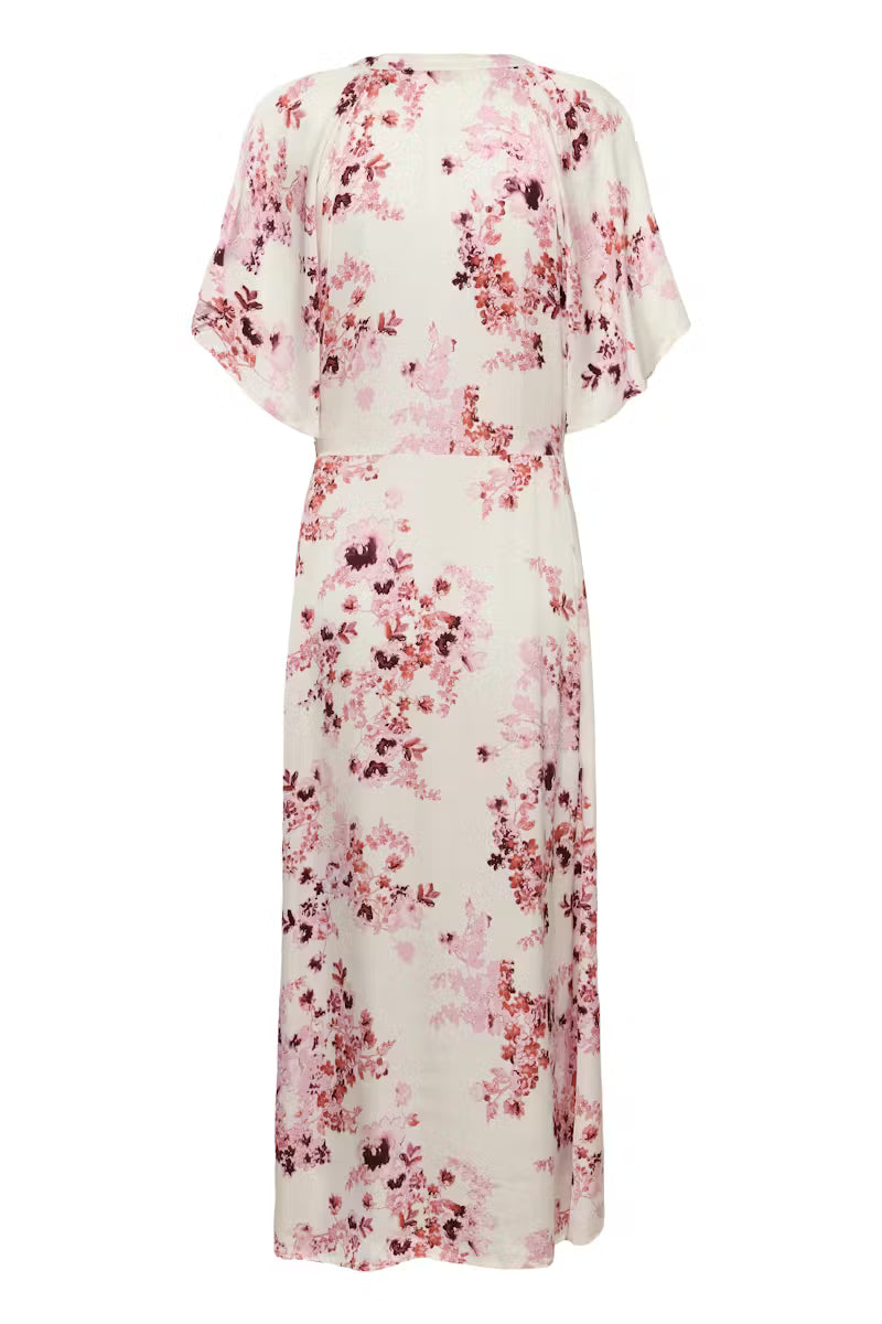 Alaja Dress - Pink Shadow Flower Print - Kjoler - Helt Dilla AS