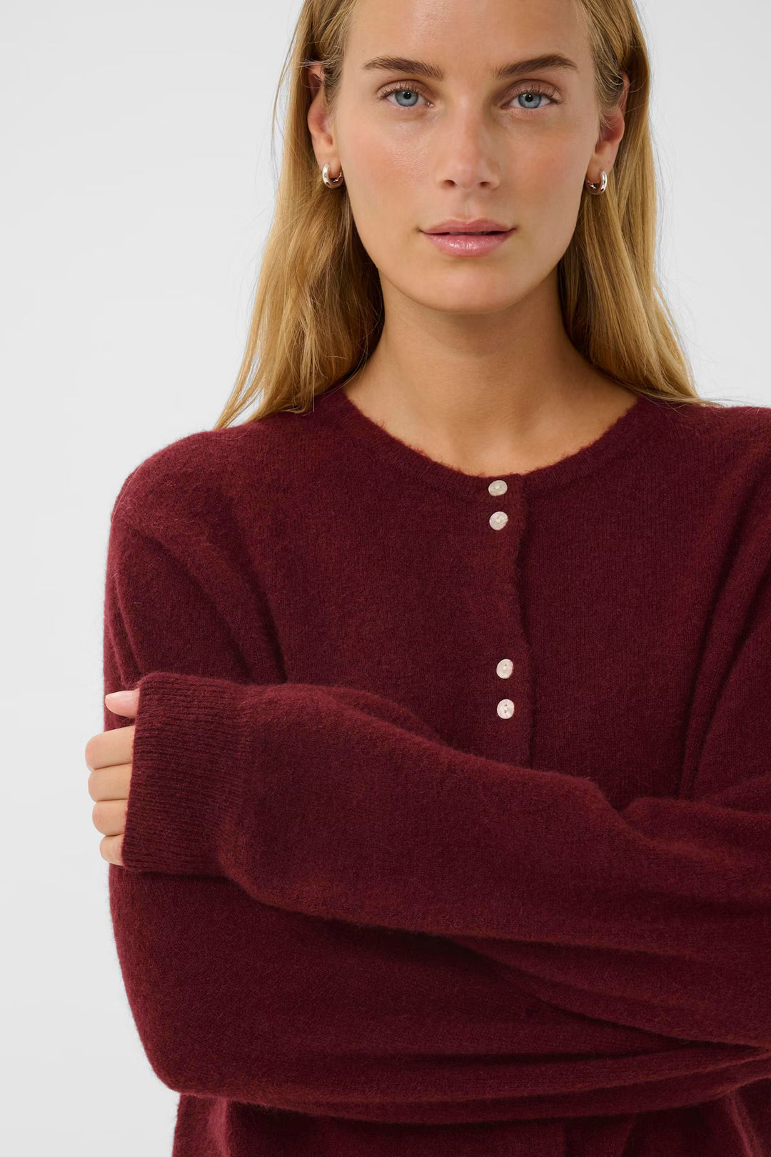 Ninell cardigan - Tawny Port - Cardigans - Helt Dilla AS