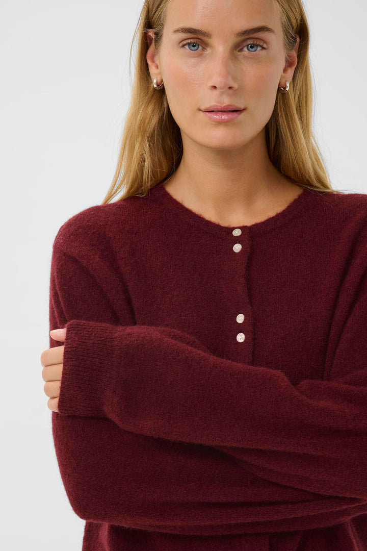 Ninell cardigan - Tawny Port - Cardigans - Helt Dilla AS