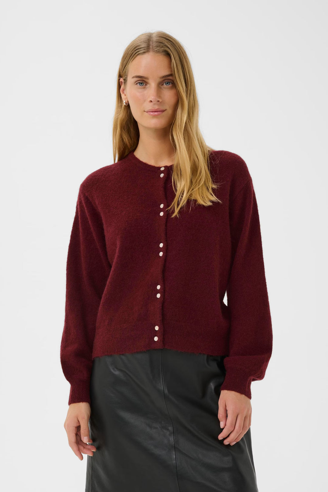 Ninell cardigan - Tawny Port - Cardigans - Helt Dilla AS