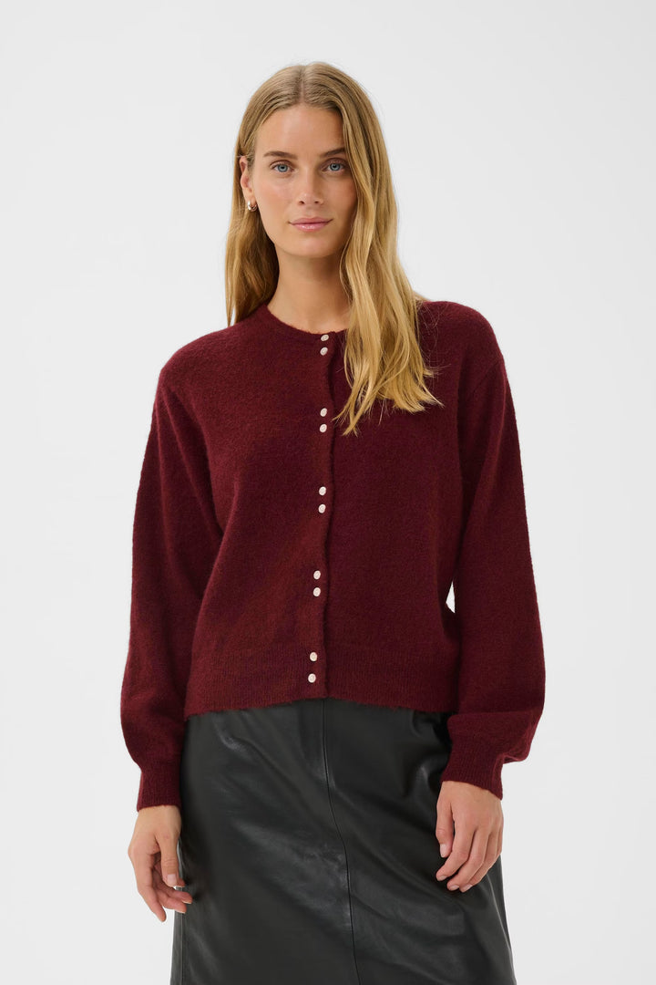 Ninell cardigan - Tawny Port - Cardigans - Helt Dilla AS