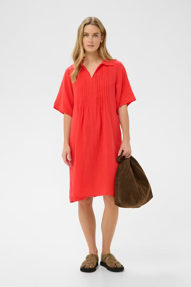 Ayla Dress - Poppy Red - Kjoler - Helt Dilla AS