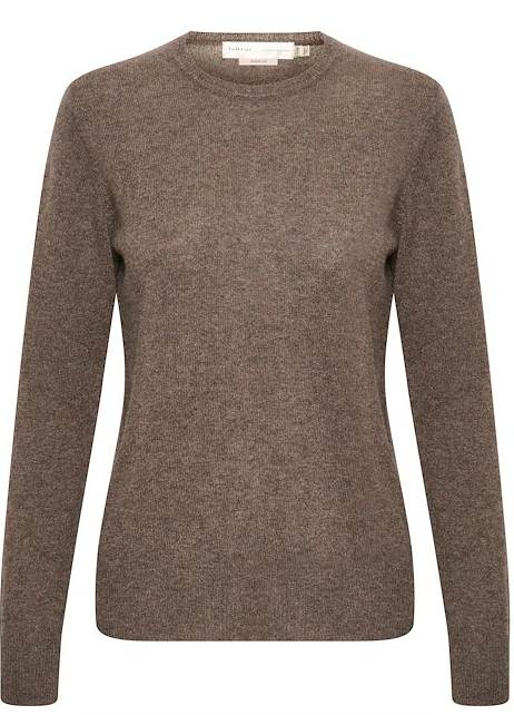 Lukka crew-neck pullover - Brown Melange