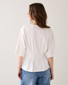 FEMININE JERSEY T-SHIRT - White - T-skjorter - Helt Dilla AS