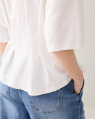 FEMININE JERSEY T-SHIRT - White - T-skjorter - Helt Dilla AS