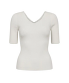 NuAyelet SS Pullover Cropped - Cloud Dancer - Topp - Helt Dilla AS