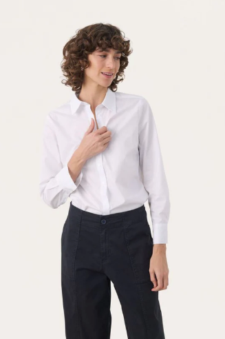 Nimini Shirt - Bright White - Skjorter - Helt Dilla AS