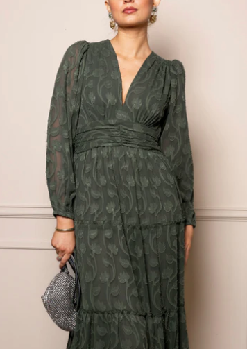 Noor Maxi Dress Luxe Green