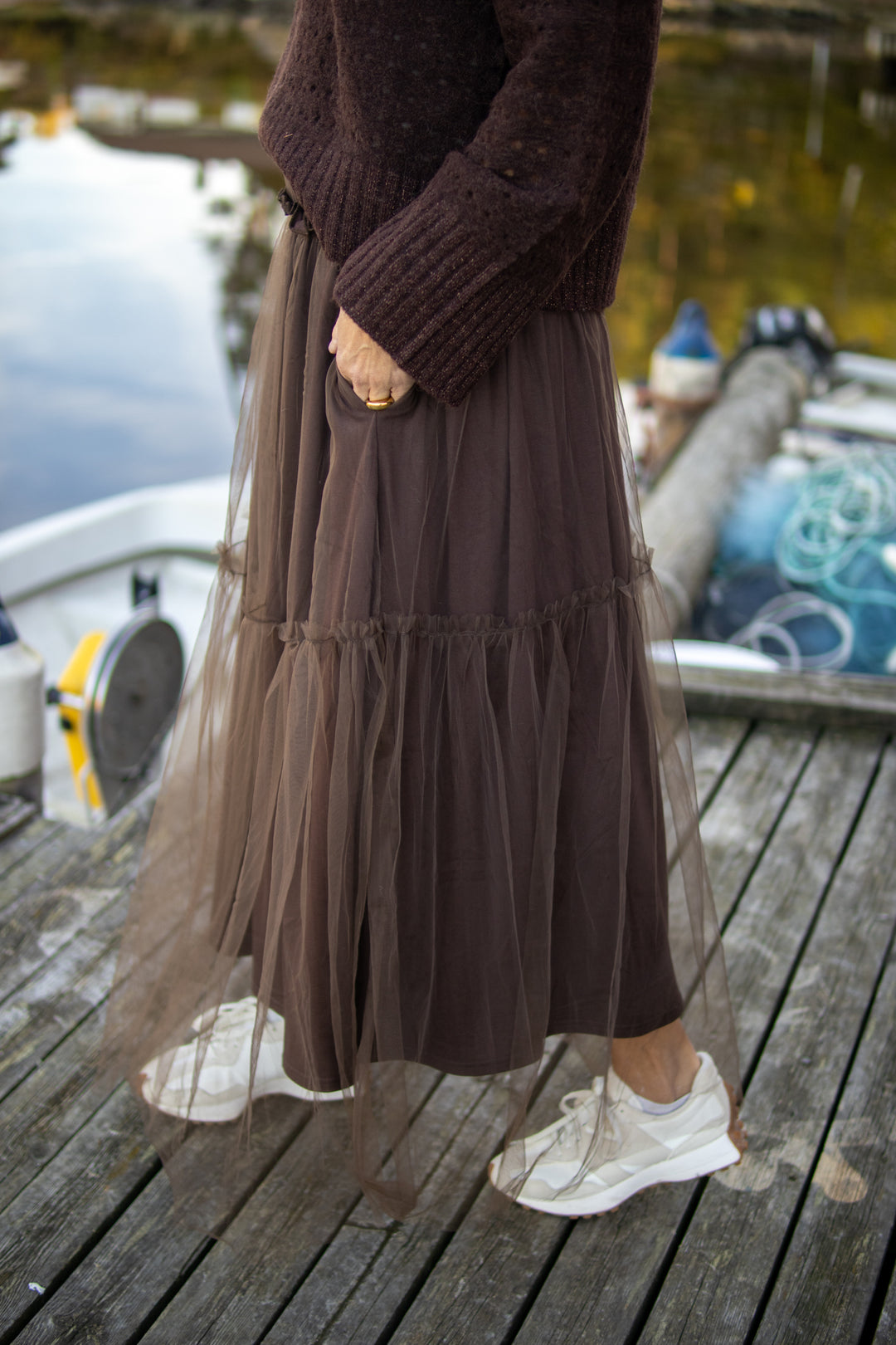 Hay Tyll Skjørt - Brun - Skjørt - Helt Dilla AS