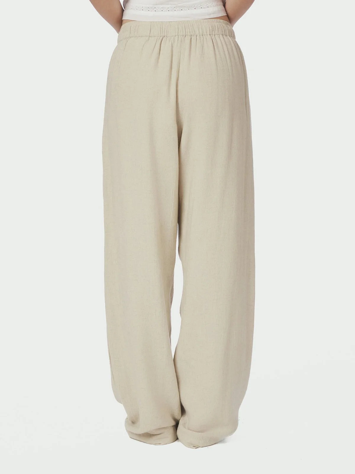 Sonar Linen Pants - Sand - Bukser - Helt Dilla AS