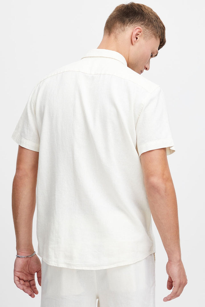 Allan SS Linen Shirt - White - Herre - Helt Dilla AS
