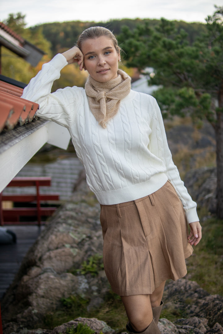 School Wool Skjørt - Camel - Skjørt - Helt Dilla AS