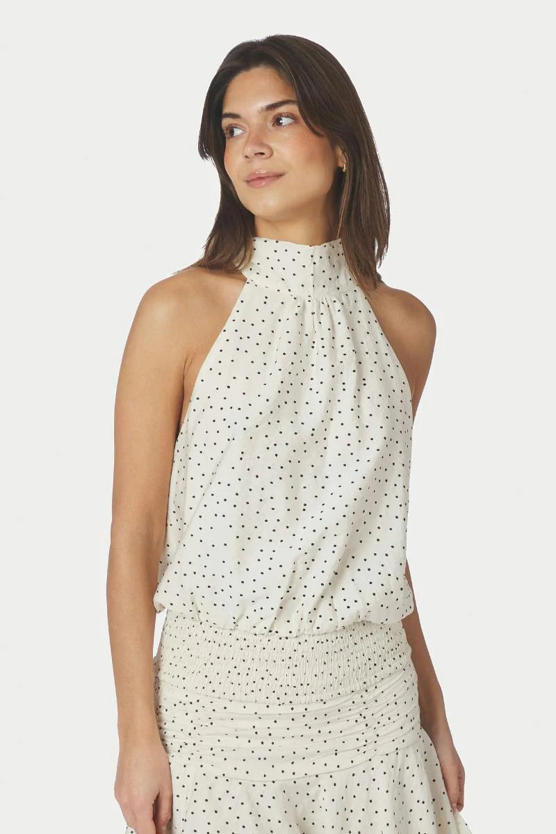 Jos Mini Dot Top - Off White - Topp - Helt Dilla AS