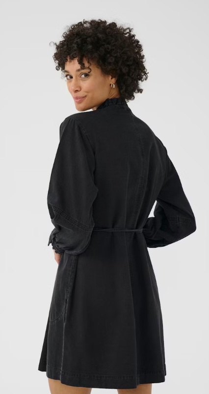 Sarine kjole - Washed black denim - Kjoler - Helt Dilla AS