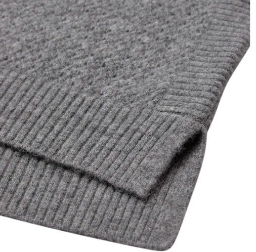 Ibra Waistcoat - Med Grey Melange - Vest - Helt Dilla AS