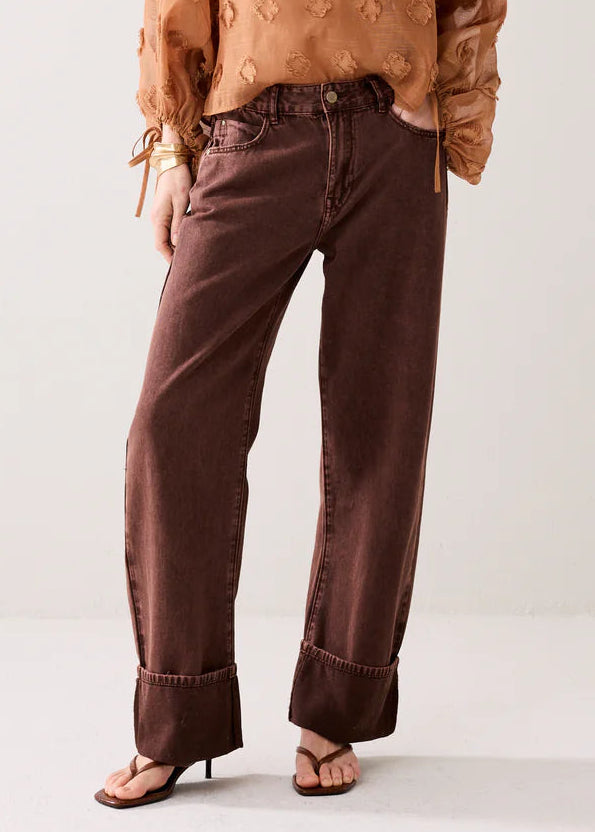 BAGGY TROUSERS - Brown - Bukser - Helt Dilla AS