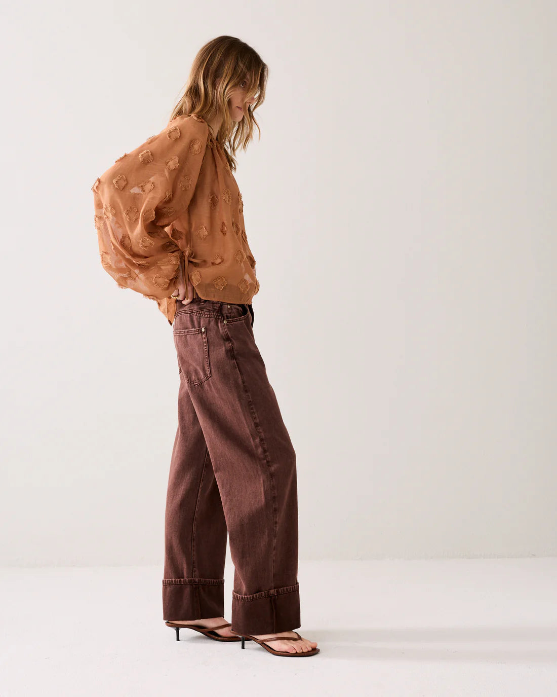 BAGGY TROUSERS - Brown - Bukser - Helt Dilla AS