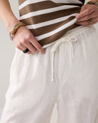 Wideleg Pant Light Linen - Off White - Bukser - Helt Dilla AS