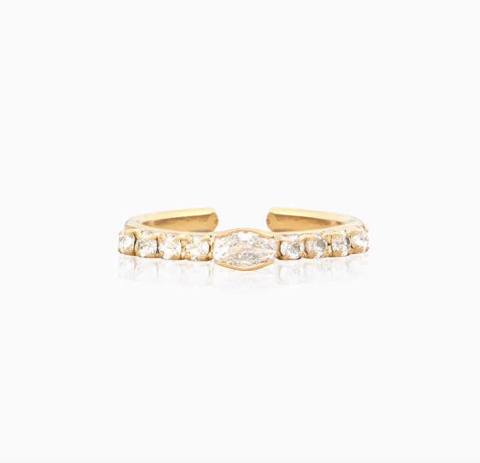 Tracy ring - gold crystal - Tilbehør - Helt Dilla AS