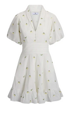 Makayla dress - hvit med lemon - Kjoler - Helt Dilla AS