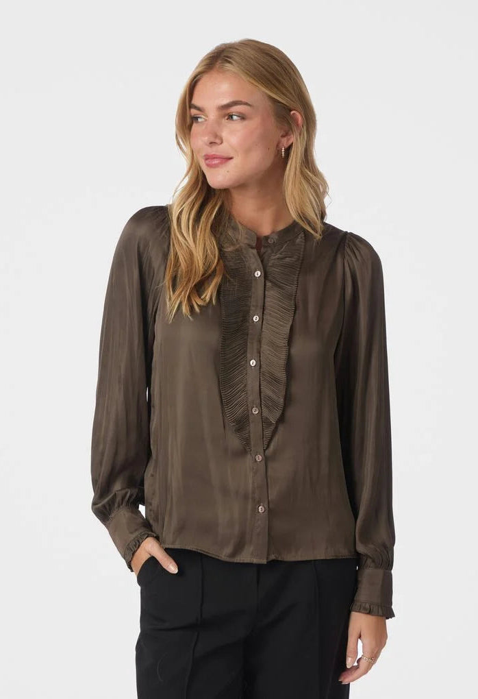 Zola Blouse - Brown - Bluser - Helt Dilla AS