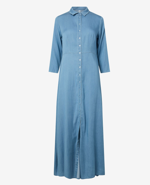 Savanna 3/4 Long Chambray Dress -Skyway - Kjoler - Helt Dilla AS