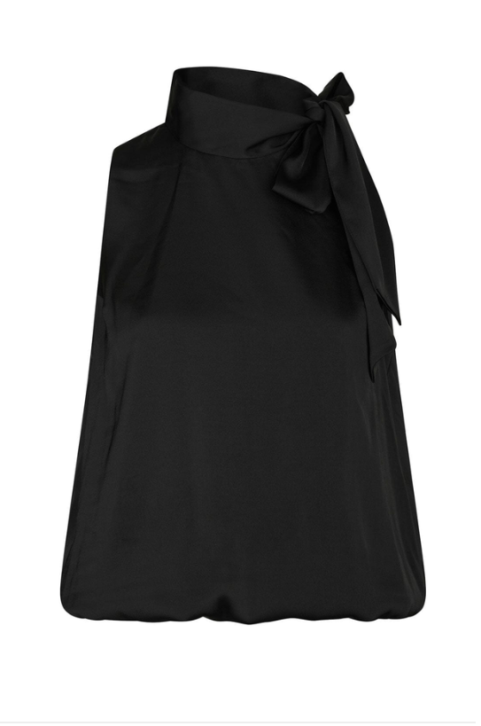 Veda Drapy Satin Top - Bluser - Helt Dilla AS