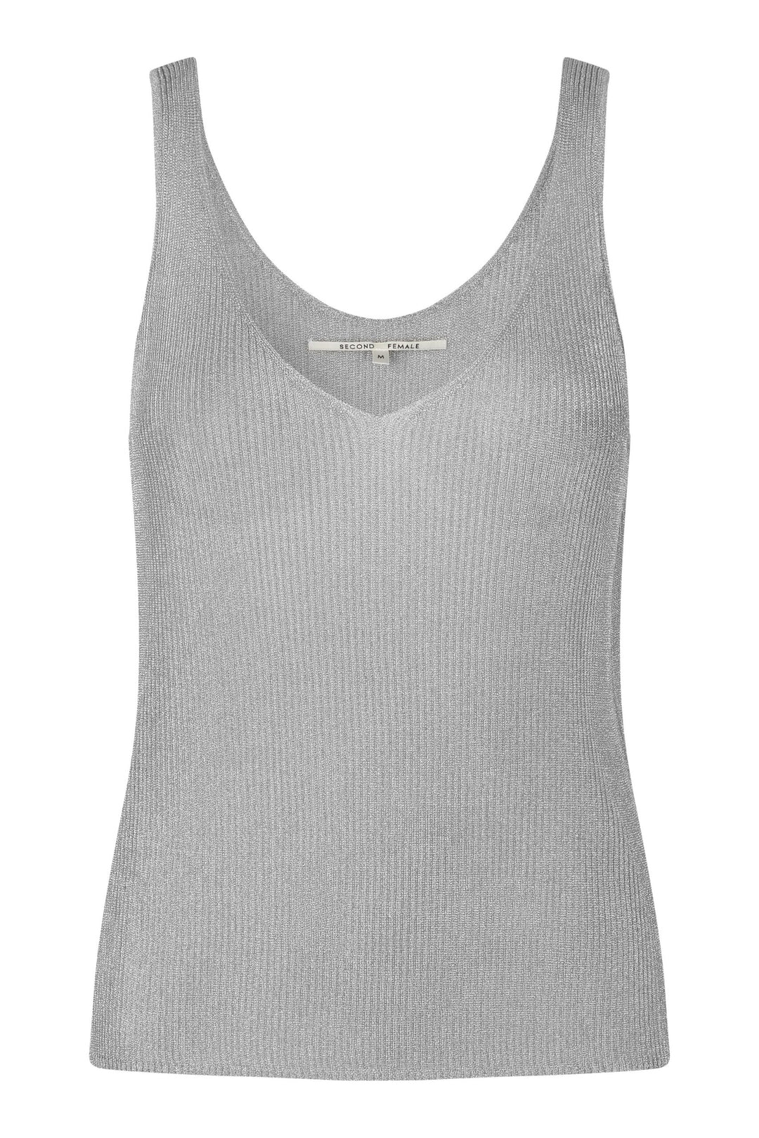 Ellia Knit Top - Silver - Singlet, Topper & T-skjorter - Helt Dilla AS