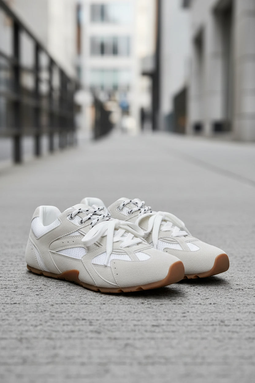 Asiel sneaker - white suede - Sko - Helt Dilla AS