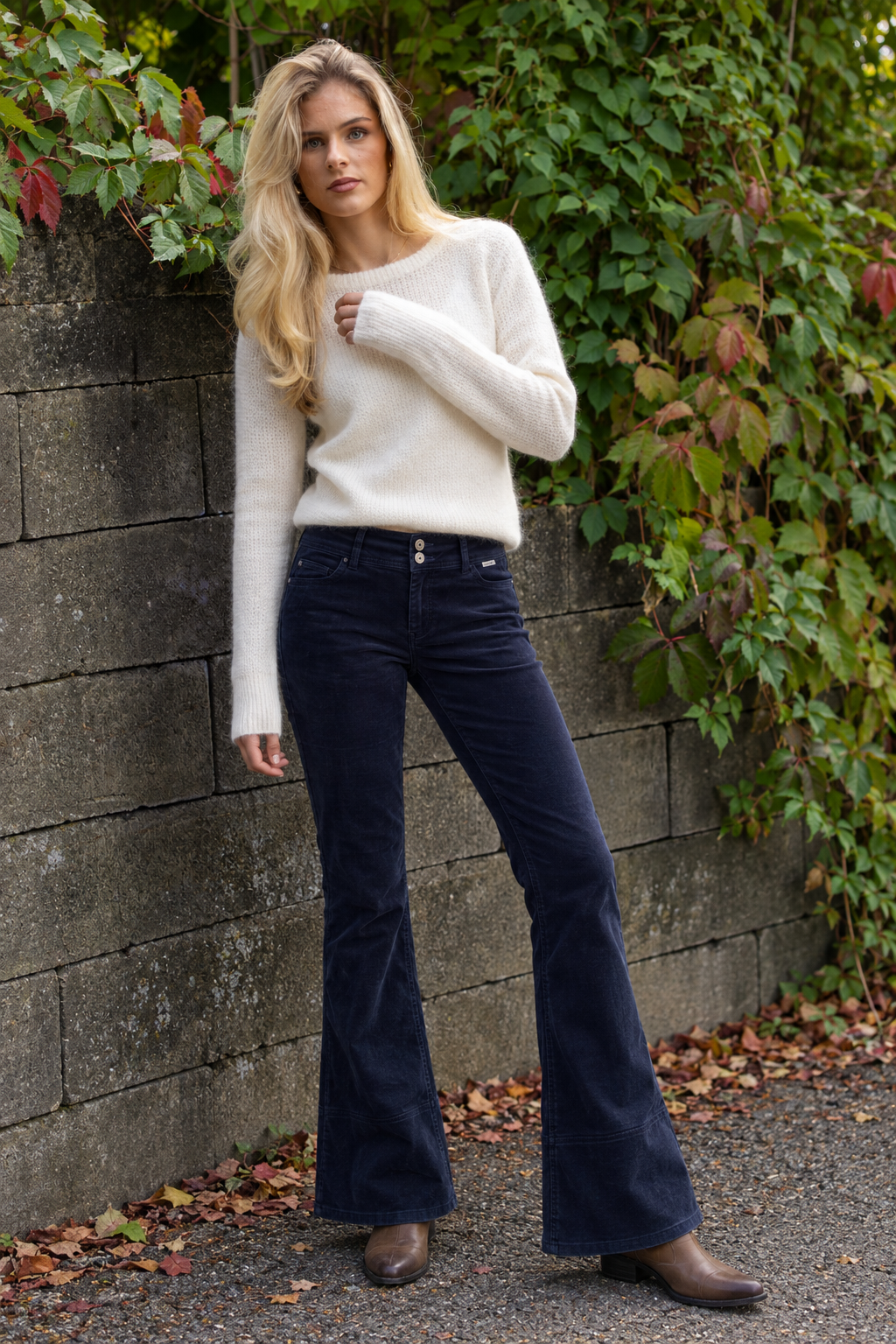 Bibette Velvet - Navy - Bukser - Helt Dilla AS