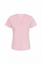 Gesinas T-skjorte - cameo pink stripe - T-skjorter - Helt Dilla AS