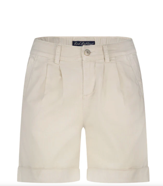Cleo Short cotton linen -  Pearl