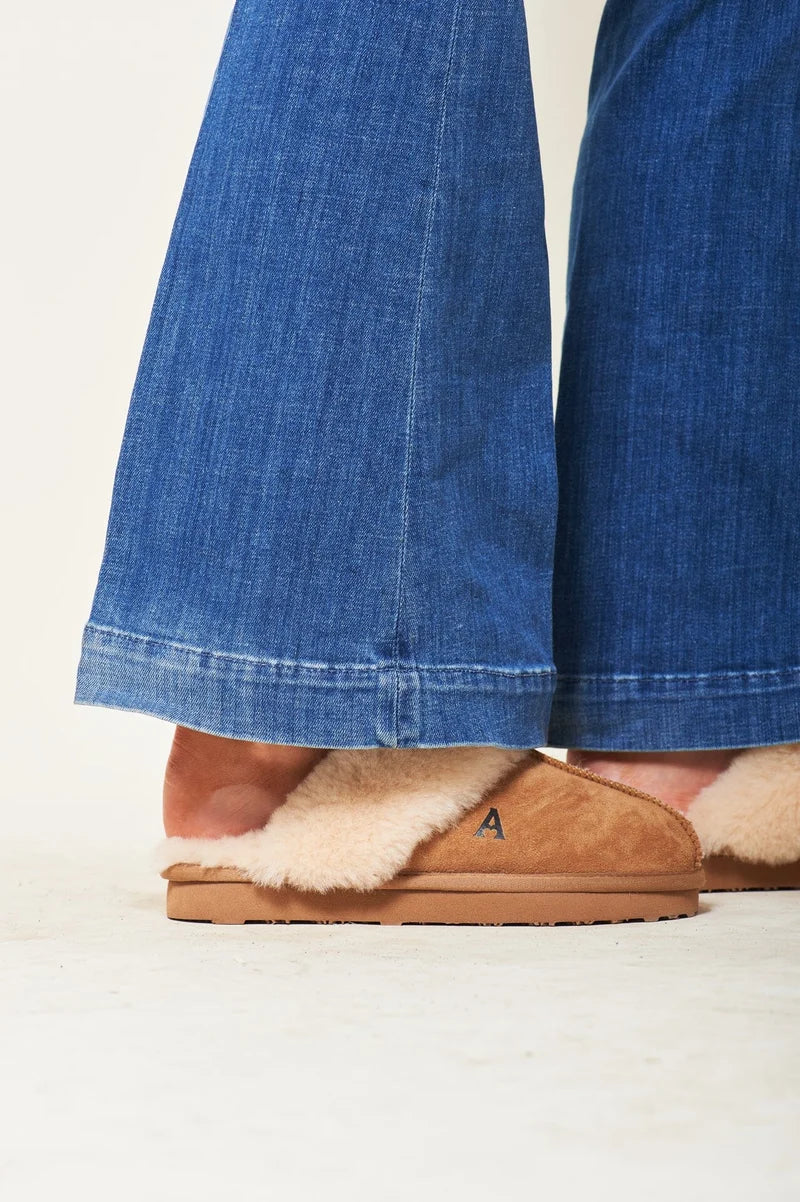 Shearling Slippers - Chesnut - Sko - Helt Dilla AS
