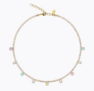 Millie Necklace Gold - Soft Pastel Combo - Tilbehør - Helt Dilla AS