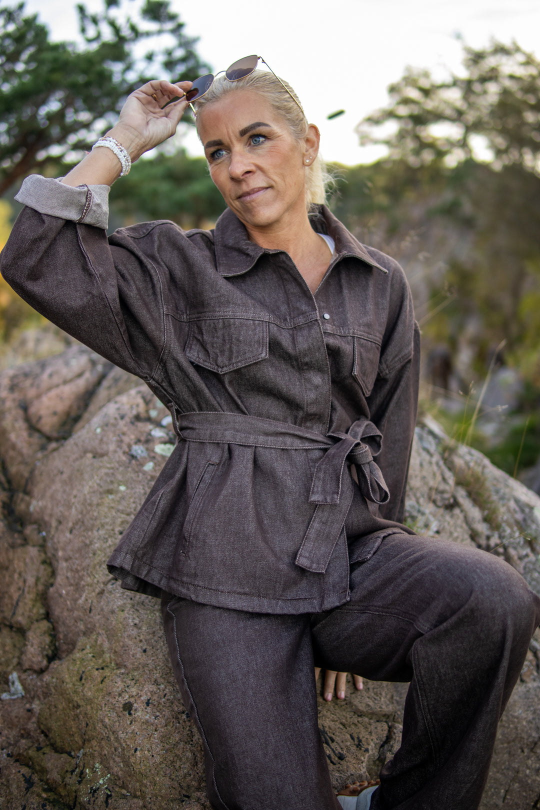 Drew Jacket Wash - Exclusive Brown Bourgogne - Yttertøy - Helt Dilla AS