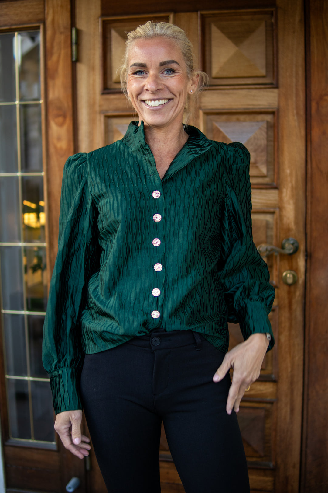 Ripple Skjorte - Grønn - Bluser - Helt Dilla AS