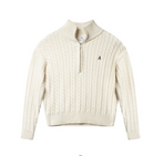 Madelyn Cable Zip Sweater - Off White - Genser - Helt Dilla AS