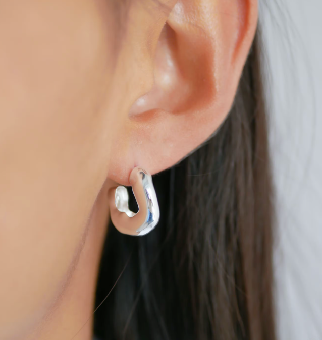 GIANNA hoops - SILVER - Tilbehør - Helt Dilla AS