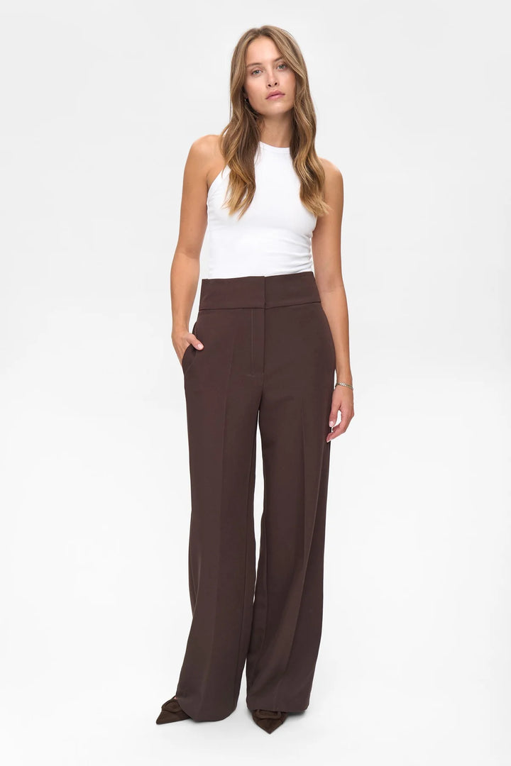 Bussy Pant- Coffee Brown - Bukser - Helt Dilla AS