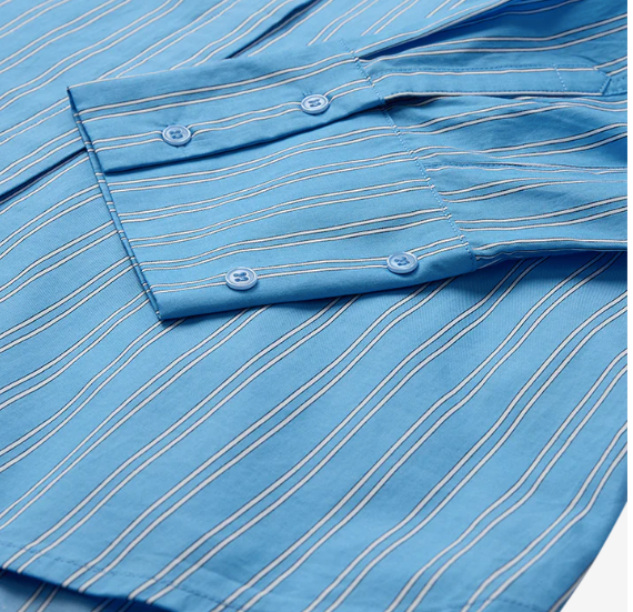 Melissa shirt - bonnie blue - Skjorter - Helt Dilla AS