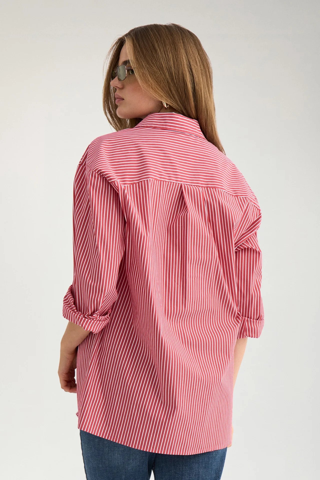 NuPaloma Bow Shirt - Goji Berry - Skjorter - Helt Dilla AS